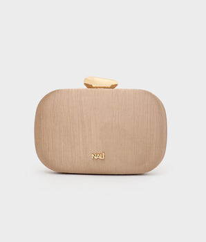Nalì clutch Nadine plissè laminato