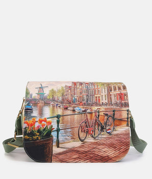 Ynot? Borsa con patta Yes bag Amsterdam windmill
