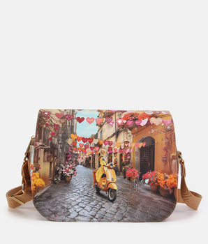 Ynot? Borsa con patta Yes bag Napoli core