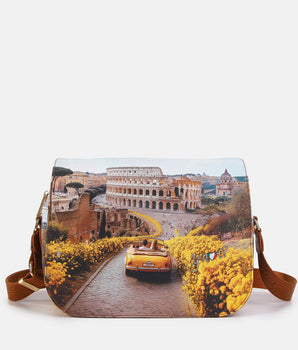 Ynot? Borsa con patta Yes bag sunshine Rome