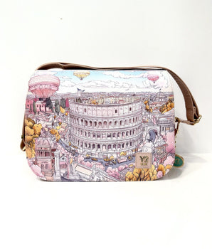 Ynot? Borsa con patta fashionopoly Rome