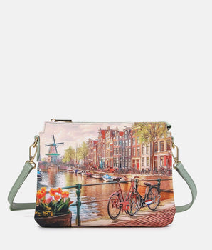 Ynot? Borsa piccola due scomparti Yes Bag Amsterdam windmill