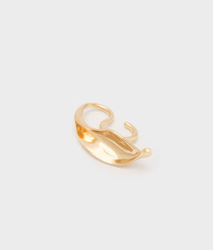 Nalì Anello Leaf doppio dito