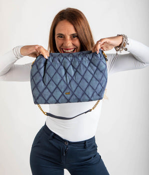 Nalì borsa a spalla Demi shoulder denim