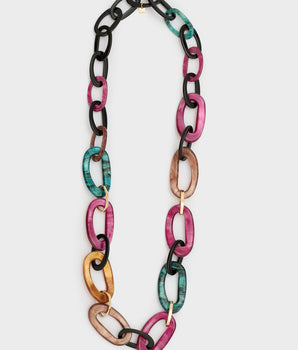 Nalì collana lunga catena resina