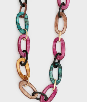 Nalì collana lunga catena resina