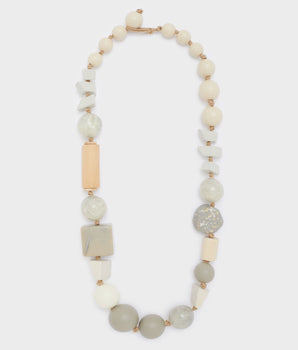 Nalì collana lunga legno+resina