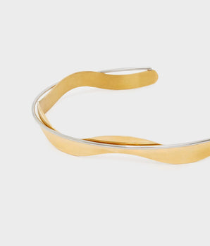 Nalì collana rigida choker acc. inos. oro