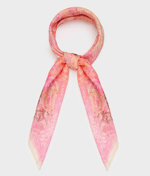 Nalì foulard  fantasia giungla arancio/rosa