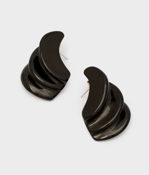 Nalì orecchini amy a ventaglio in resina