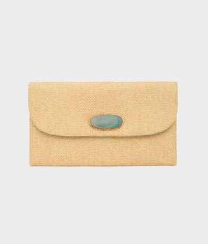 Nalì pochette Manik pietra naturale verde
