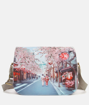 Ynot? Borsa con patta Yes bag Tokyo Sakura