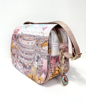 Ynot? Borsa con patta fashionopoly Rome