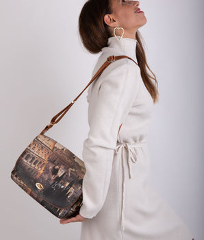 Ynot? Borsa postina grande Yes bag Stampa Jubilee