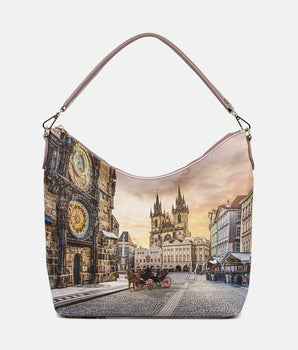 Ynot? borsa sacca stampa Yes bag Astro clock