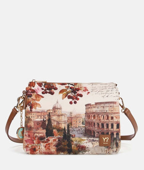 Ynot? yesbag borsa due scomparti dear Rome